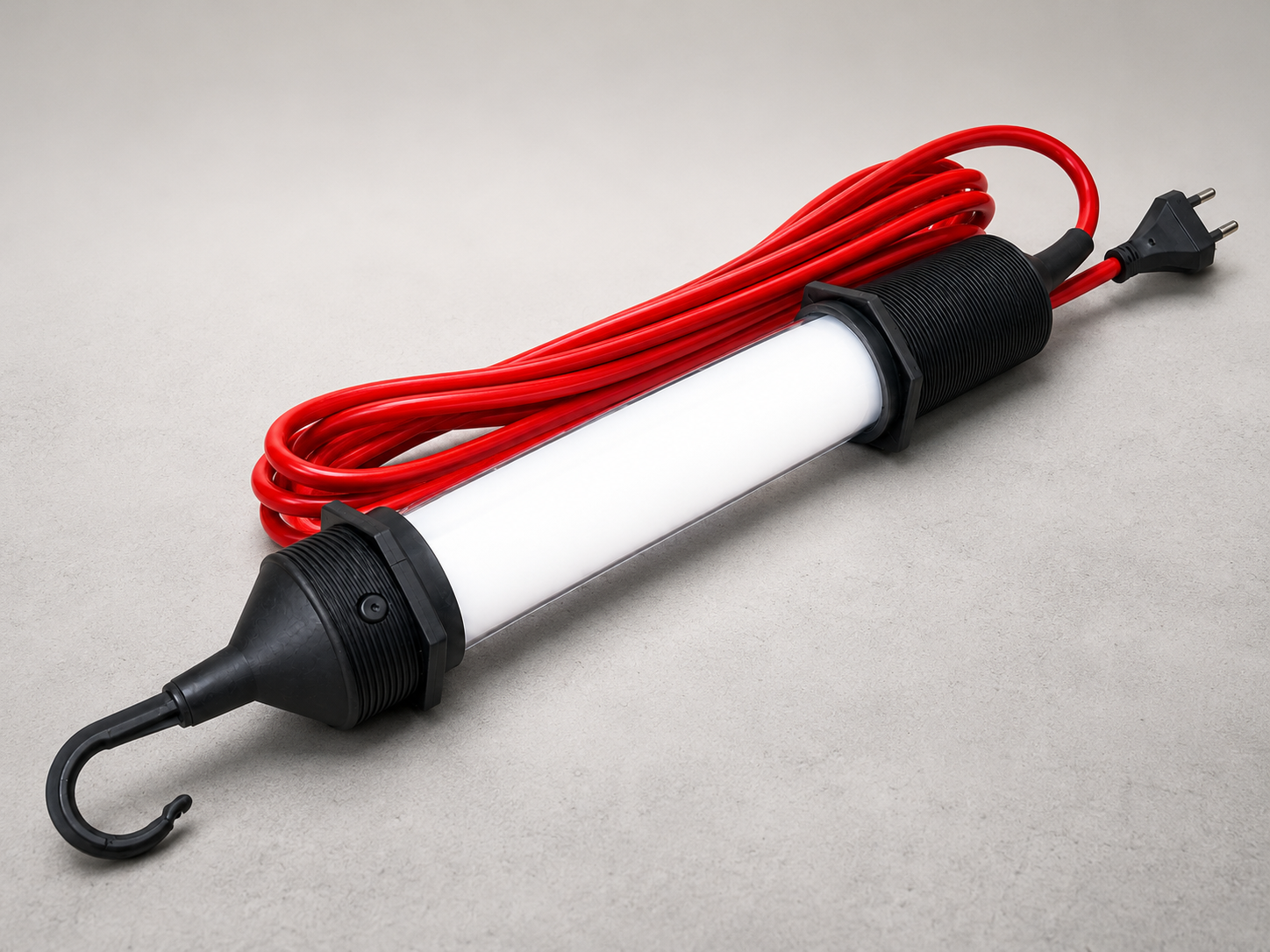 LED-Lux - Lámpara de mano con cable de alimentación de 5 m