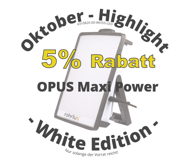AKTION  - Opus Maxi Power LED - 10.600 Lumen - 5.000K - 220-240 Volt AC - weiß